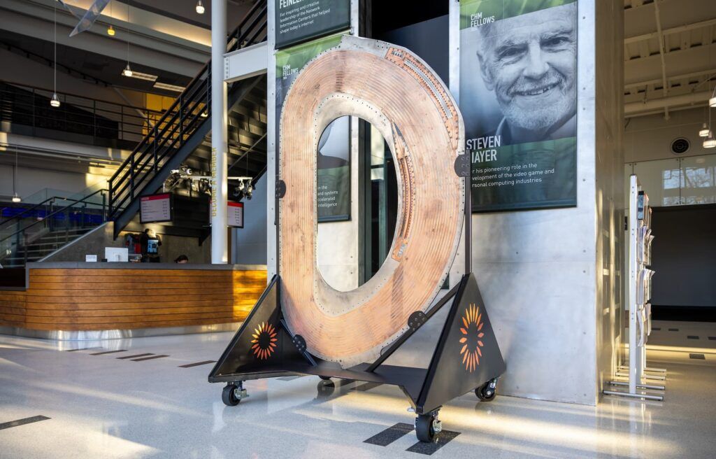 CFS' toroidal field model coil on display at the Computer History Museum 