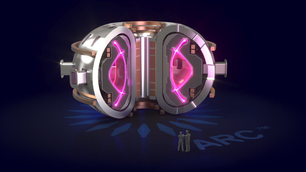 A rendering of the ARC tokamak