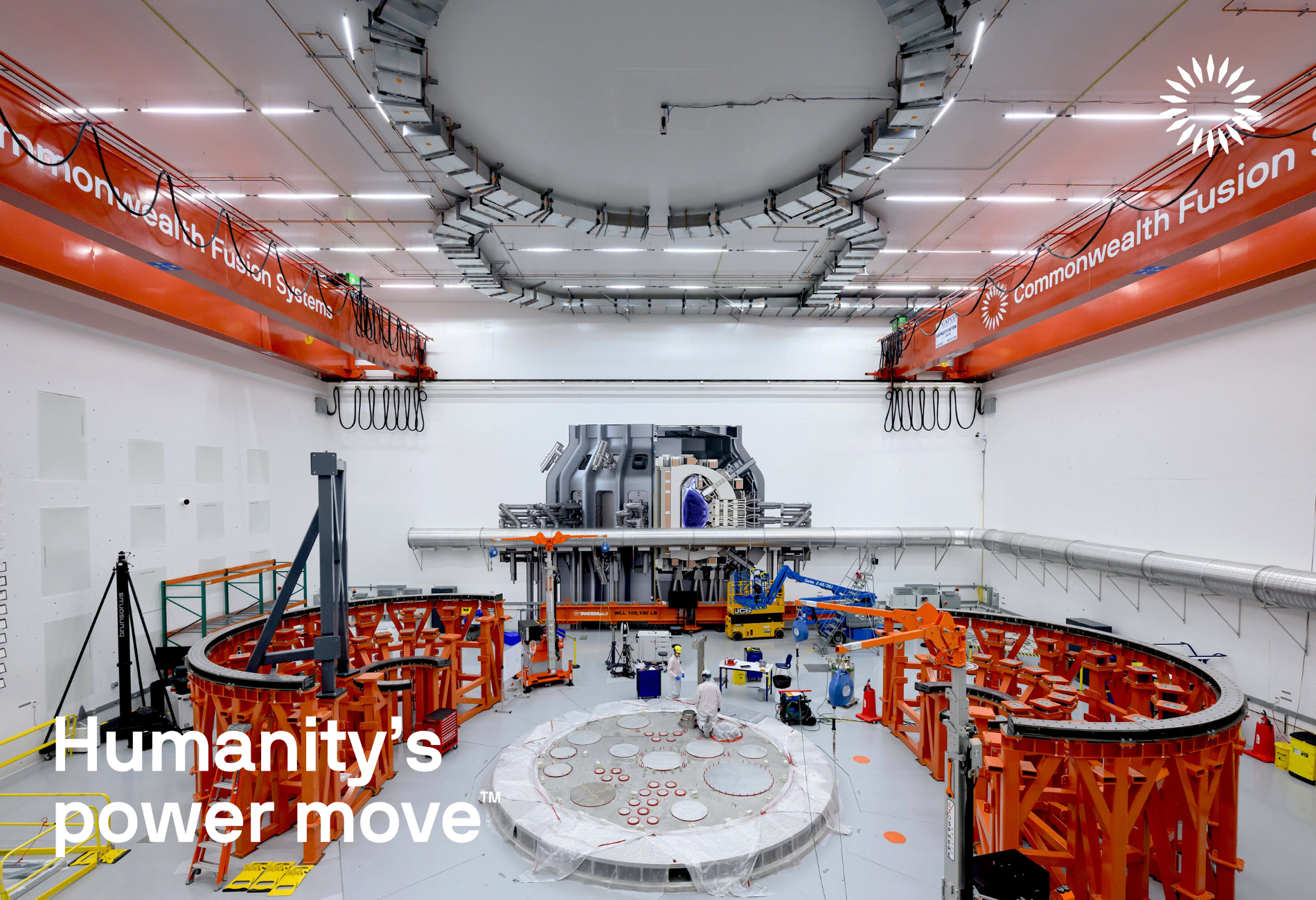 CFS Tokamak Hall inside the SPARC fusion machine facility