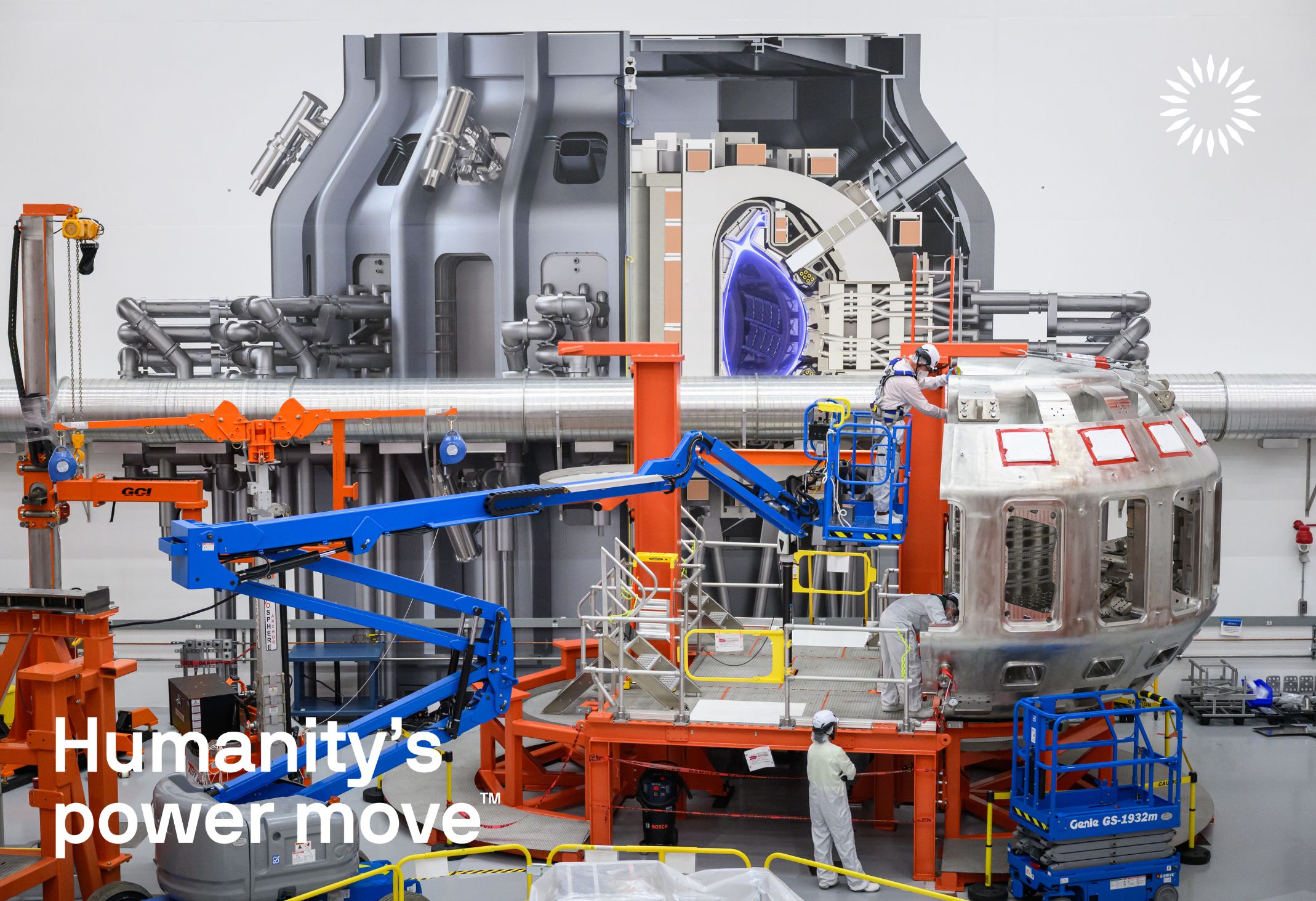 One half of SPARC's Vacuum Vessel inside Tokamak Hall